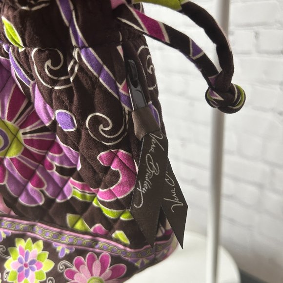 Vera Bradley Emma Drawstring Bag in Retired Purple Punch - Picture 6 of 6